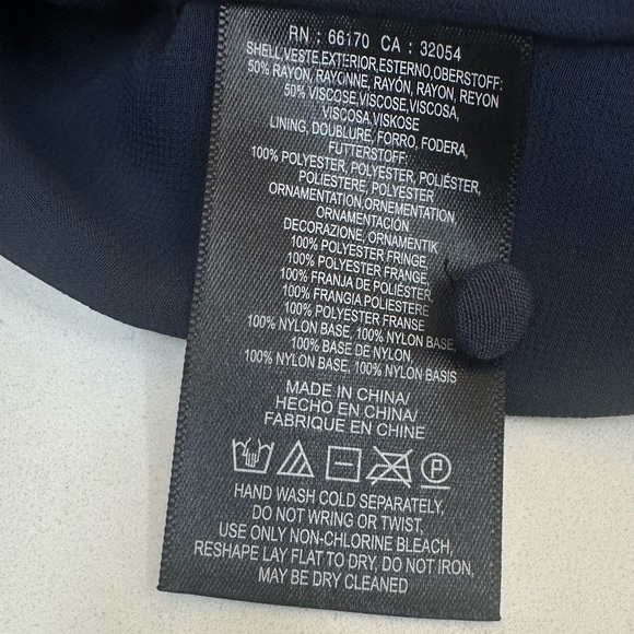 Maeve by Anthropologie Swing Navy and Light Blue Mini Dress Size 2 - Picture 5 of 8